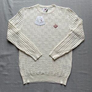 CASABLANCA MEN'S WHITE COLOR SWEATERS